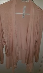 Dalia Mauve sheer layover blouse